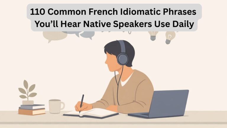 110 Common French Idiomatic Phrases You’ll Hear Native Speakers Use Daily