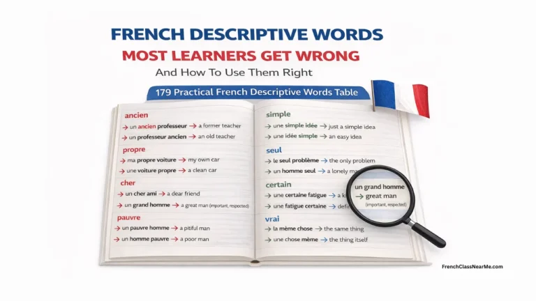French Descriptive Words Most Learners Get Wrong (And How To Use Them Right)