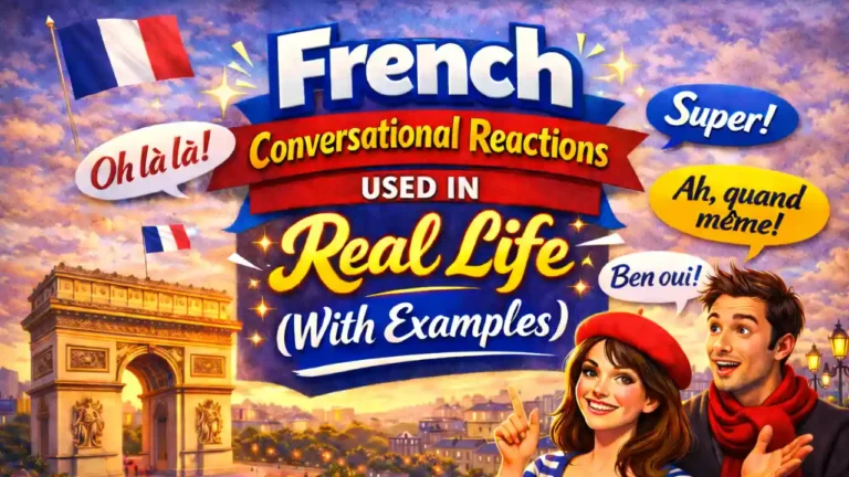 French Conversational Reactions Used in Real Life (With Examples)