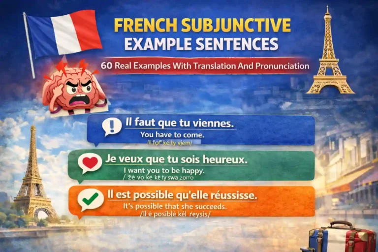 French Subjunctive Example Sentences: 60 Real Examples With Translation And Pronunciation